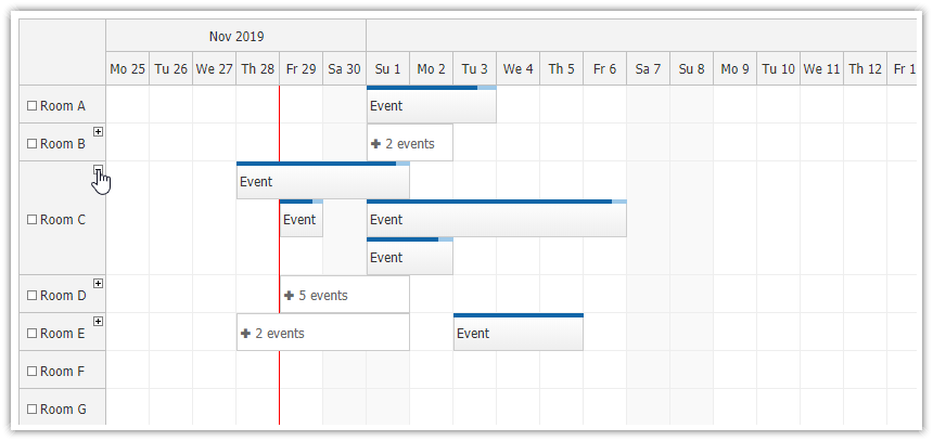 Concurrent Event Groups - Scheduler | DayPilot Documentation ...